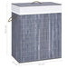 Bamboo Laundry Basket Grey 100 l Txbiax