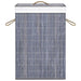 Bamboo Laundry Basket Grey Txbipp