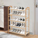 Goslash Picks Bamboo Shoe Rack Storage Wooden Organizer