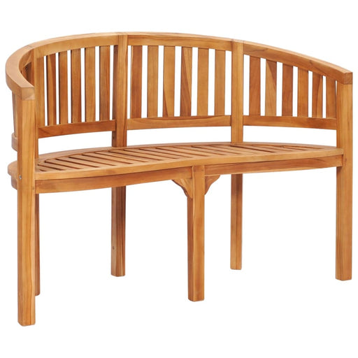 Banana Bench Solid Teak Wood Anbxb