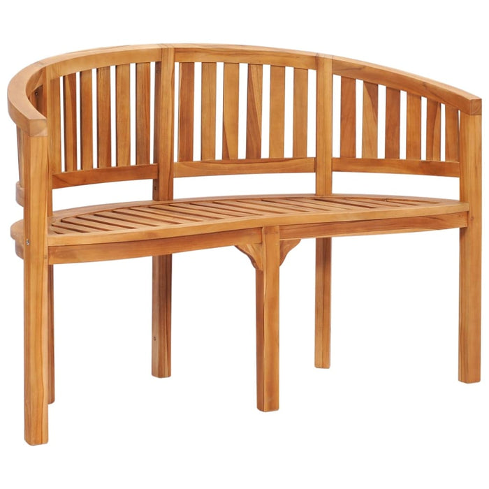 Banana Bench Solid Teak Wood Anbxb