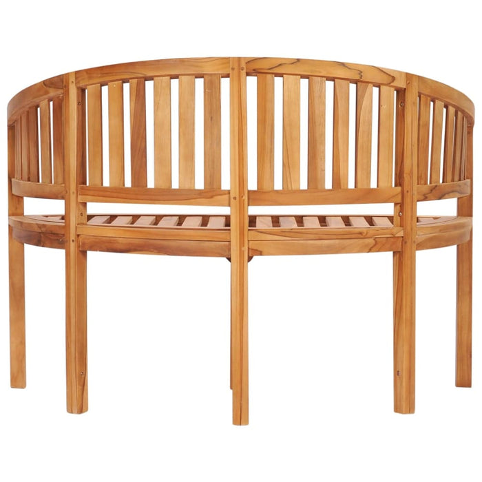 Banana Bench Solid Teak Wood Anbxb