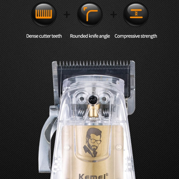 Barber Professional Hair Trimmer Transparent Powerful