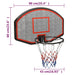 Basketball Backboard Black 90x60x2 Cm Polyethene Ktlll