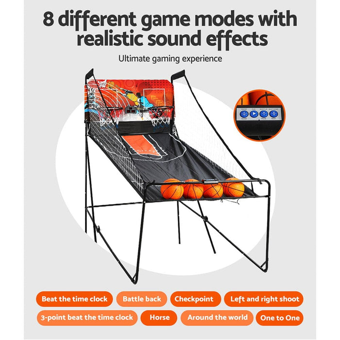 Basketball Game Double Shooting Electronic Scoring Folding