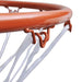 Basketball Goal Hoop Set Rim with Net Orange 45 Cm Kbakn
