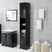 Bathroom Cabinet Black 30x30x183.5 Cm Chipboard Nbxpkn