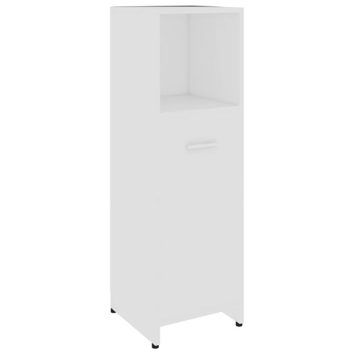Bathroom Cabinet White 30x30x95 Cm Chipboard Nbxpnn