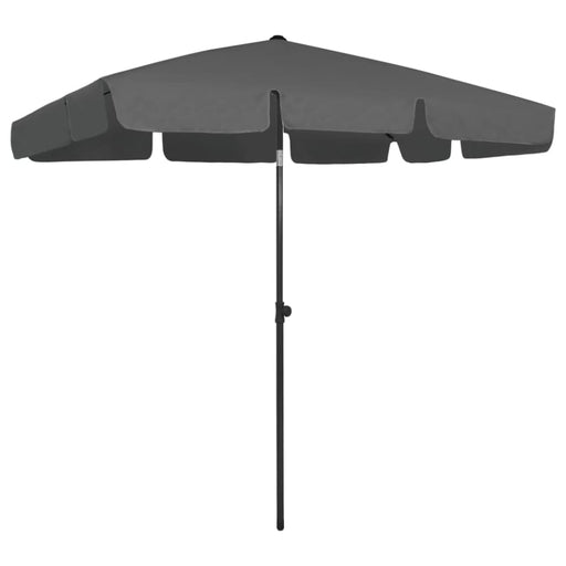 Beach Umbrella Anthracite 200x125 Cm Toaixk