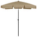 Beach Umbrella Taupe 180x120 Cm Toaixx