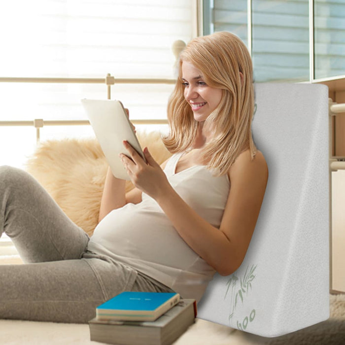 Goslash Picks Bedding Wedge Pillow Memory Foam Cushion Back