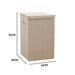 2x Beige Medium Collapsible Laundry Hamper Storage Box