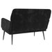 Bench Black 108x79x79 Cm Velvet Tpoaok