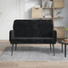 Bench Black 108x79x79 Cm Velvet Tpoaok