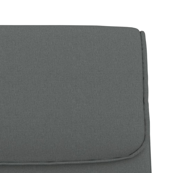 Bench Dark Grey 100x64x80 Cm Fabric Tpotpx