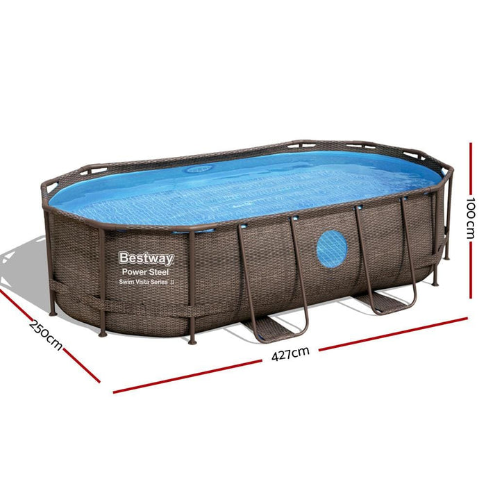 Bestway Swimming Pool Above Ground Pools Power Steel Frame