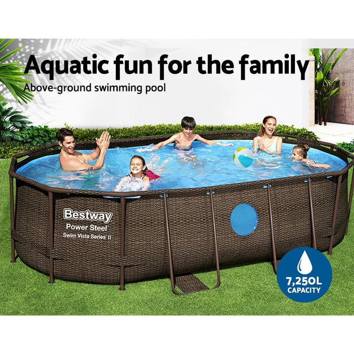 Bestway Swimming Pool Above Ground Pools Power Steel Frame