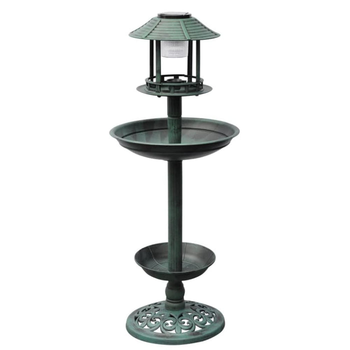 Bird Bath Feeder with Solar Light Abpti