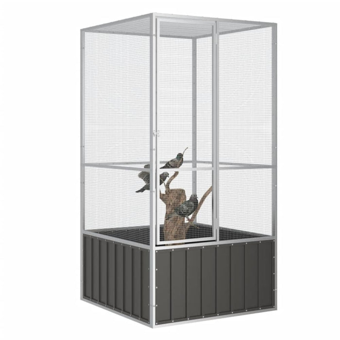 Bird Cage Anthracite 111x107x211.5 Cm Galvanised Steel