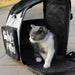 2x Black Pet Carrier Backpack Breathable Mesh Portable