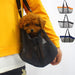 2x Black Pet Carrier Bag Breathable Net Mesh Tote Pouch Dog