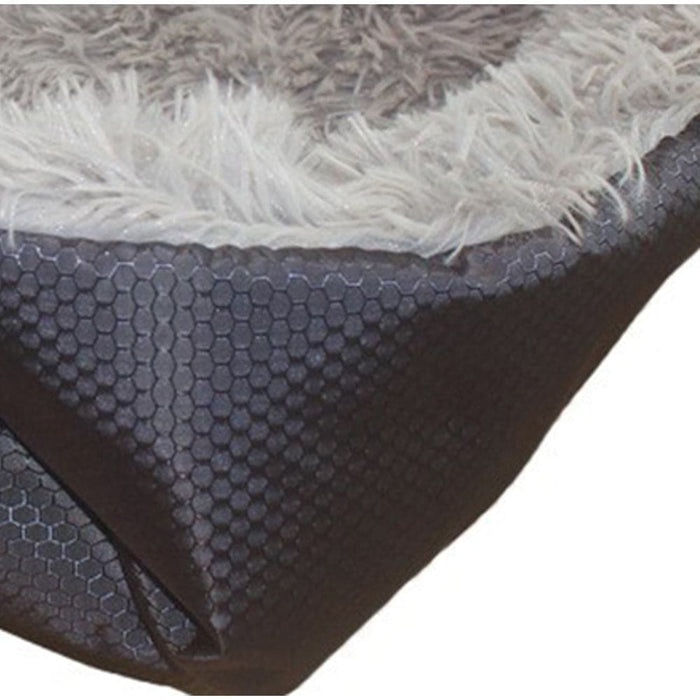 2x Black Dual-purpose Cushion Nest Cat Dog Bed Warm Plush