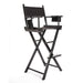 Black Folding Tall Chair Dark Humor Movie Director 75cm