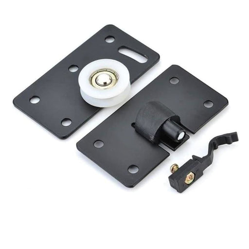 Black Sliding Door Rollers Wardrobe Nylon Pulley Hanging