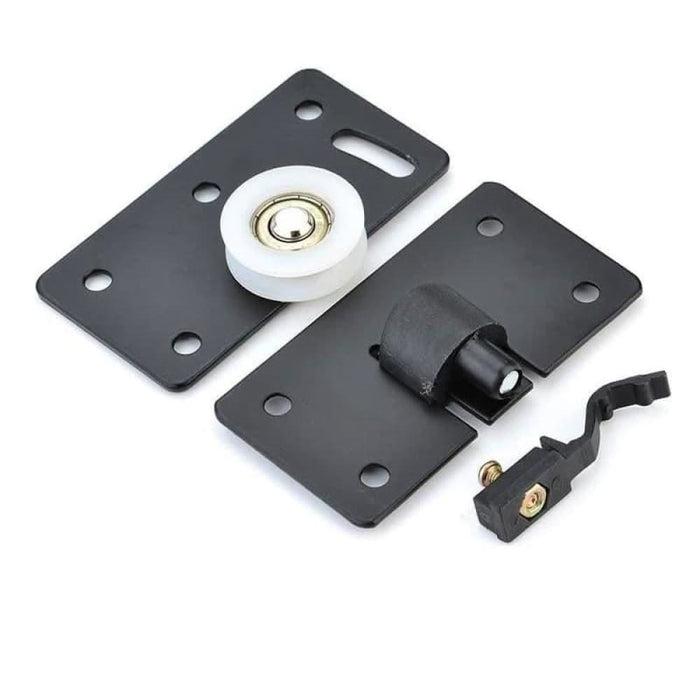 Black Sliding Door Rollers Wardrobe Nylon Pulley Hanging