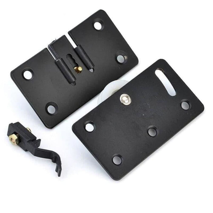 Black Sliding Door Rollers Wardrobe Nylon Pulley Hanging