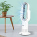 Bladeless Electric Fan Cooler Heater 2 in 1 Air Cool Sleep