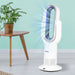 Bladeless Electric Fan Cooler Heater Air Cool Sleep Timer