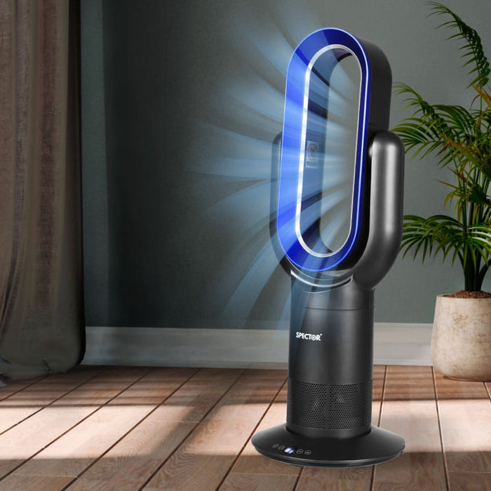 Bladeless Electric Fan Cooler Heater Air Cool Sleep Timer