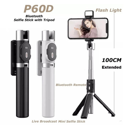 Teq P60 Bluetooth Selfie Stick + Tripod With Remote