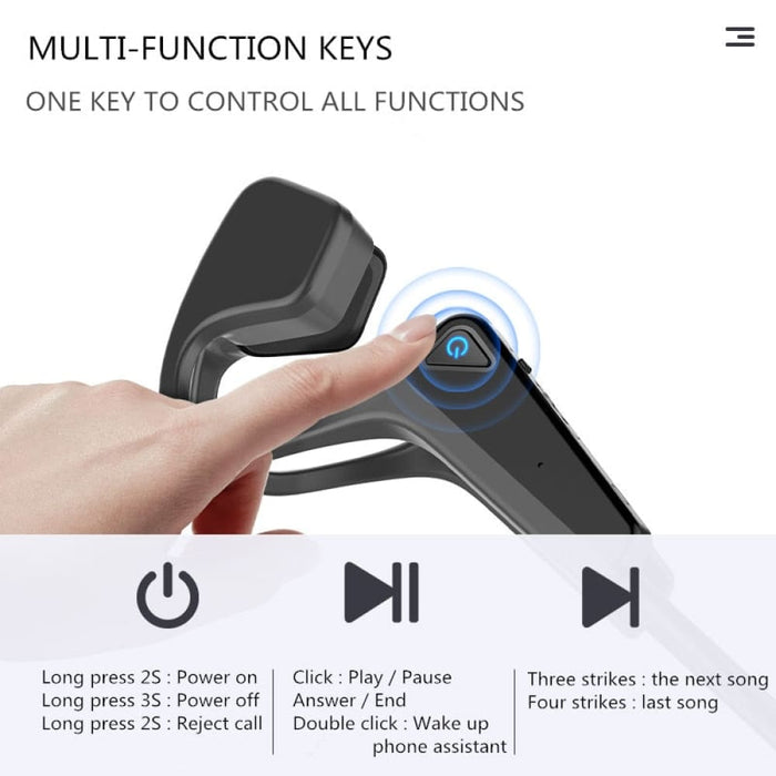 Bone Conduction Wireless Bluetooth - compatible Hands