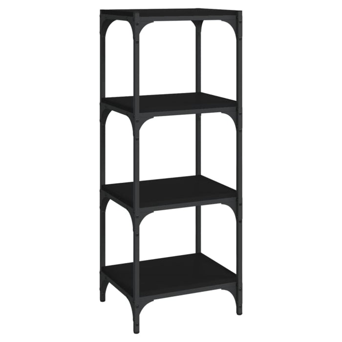 Book Cabinet Black 40x33x100 Cm Engineered Wood and Steel