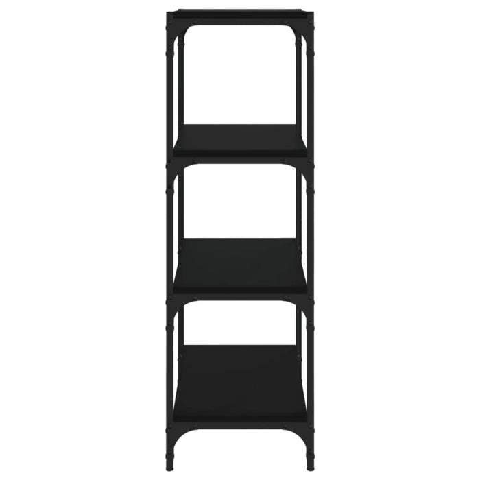 Book Cabinet Black 40x33x100 Cm Engineered Wood and Steel