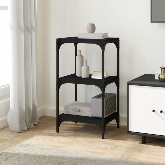 Book Cabinet Black 40x33x70.5 Cm Engineered Wood and Steel