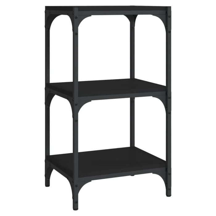 Book Cabinet Black 40x33x70.5 Cm Engineered Wood and Steel