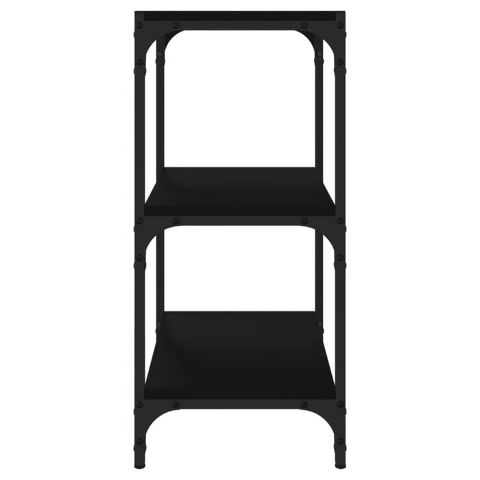 Book Cabinet Black 40x33x70.5 Cm Engineered Wood and Steel