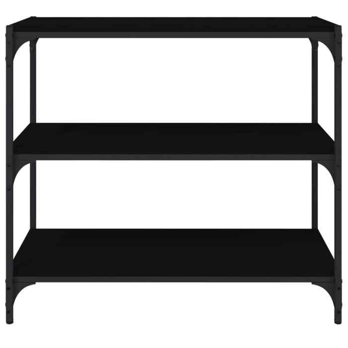 Book Cabinet Black 80x33x70.5 Cm Engineered Wood and Steel