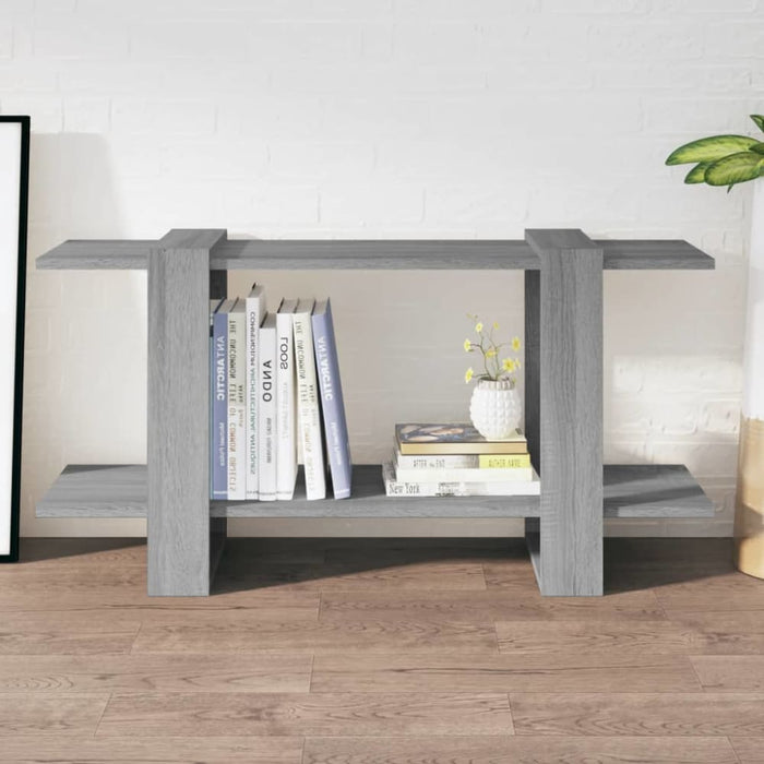 Book Cabinet Grey Sonoma 100x30x51 Cm Engineered Wood Notpib