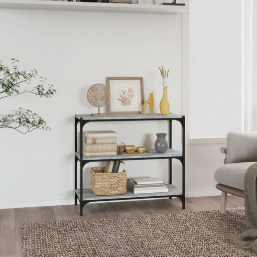 Book Cabinet Grey Sonoma 80x33x70.5 Cm Engineered Wood