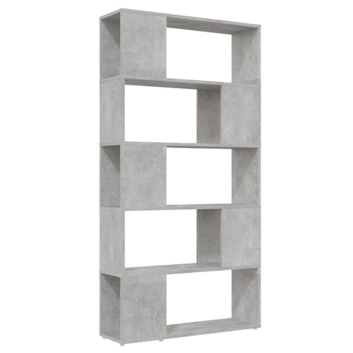 Book Cabinet Room Divider Concrete Grey 80x24x155 Cm