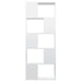 Book Cabinet Room Divider Glossy Look White Nbkbkp