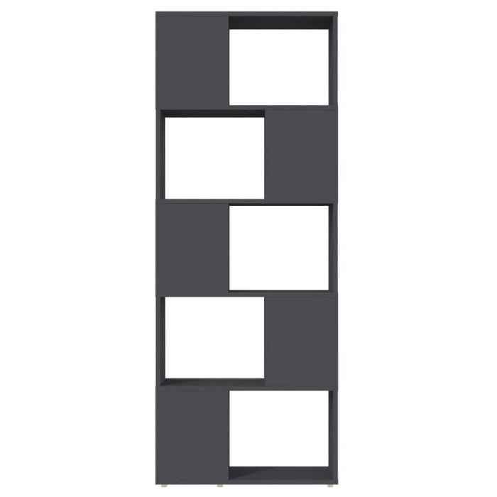 Book Cabinet Room Divider Grey Chipboard Nbkbko