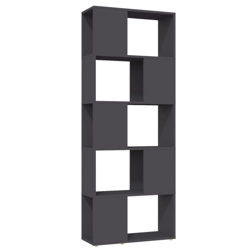 Book Cabinet Room Divider Grey Chipboard Nbkbko