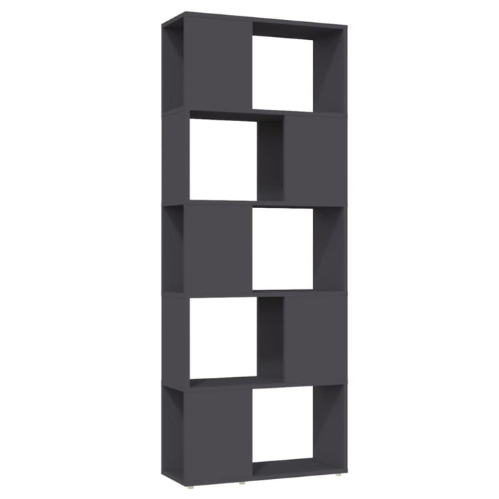 Book Cabinet Room Divider Grey Chipboard Nbkbko