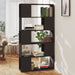 Book Cabinet Room Divider Grey Chipboard Nbkoap