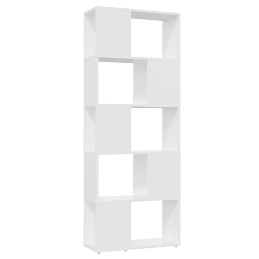 Book Cabinet Room Divider White 60x24x155 Cm Chipboard